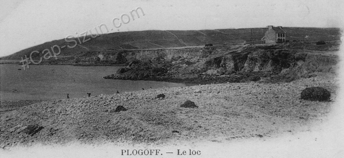 La plage du Loc'h en 1900