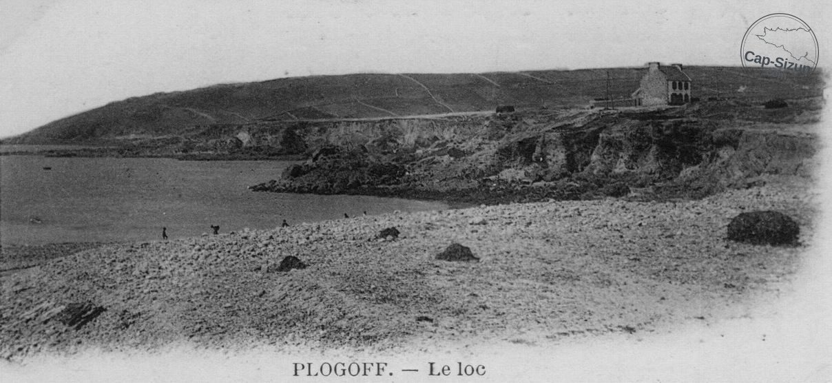 La plage du Loc'h en 1900