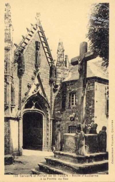 Le Calvaire et le Porche de la Chapelle de Saint Tugen