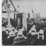 Bénédiction du calvaire Crois de Bécherel à Cléden